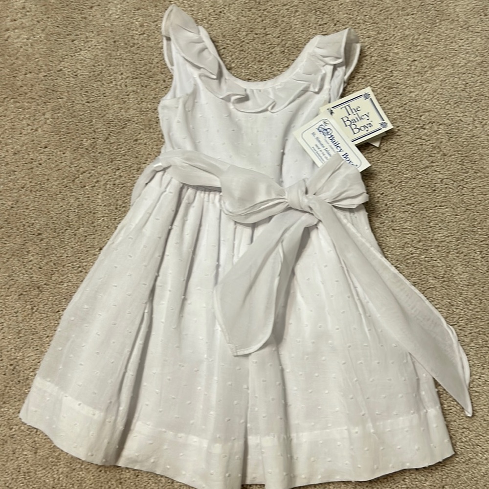 NWT Bailey boys Swiss dot dress